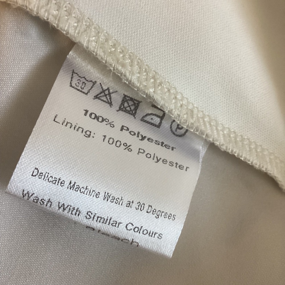 True Violet Bardot Ivory Satin Strapless Mini Dress w Train Bridal Size 10 NWT - Picture 12 of 13
